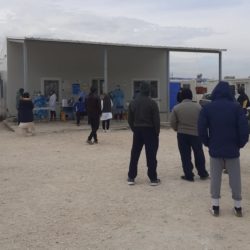 refugees in refugee camp Katsikas are being tested for the novel coronavirus
